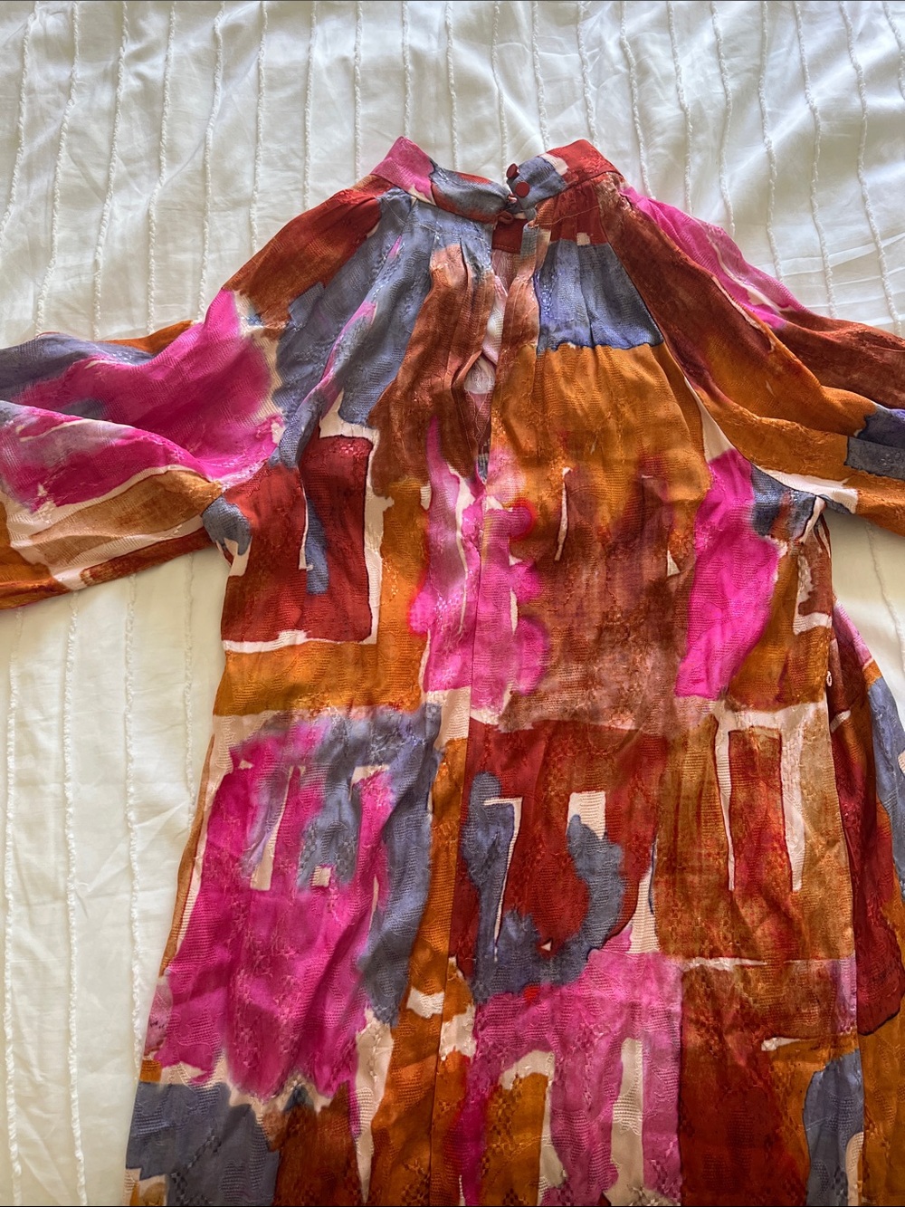 Maeve by Anthrolopologie Vibrant Colorful Print Long Maxi Dress, small - Picture 5 of 5